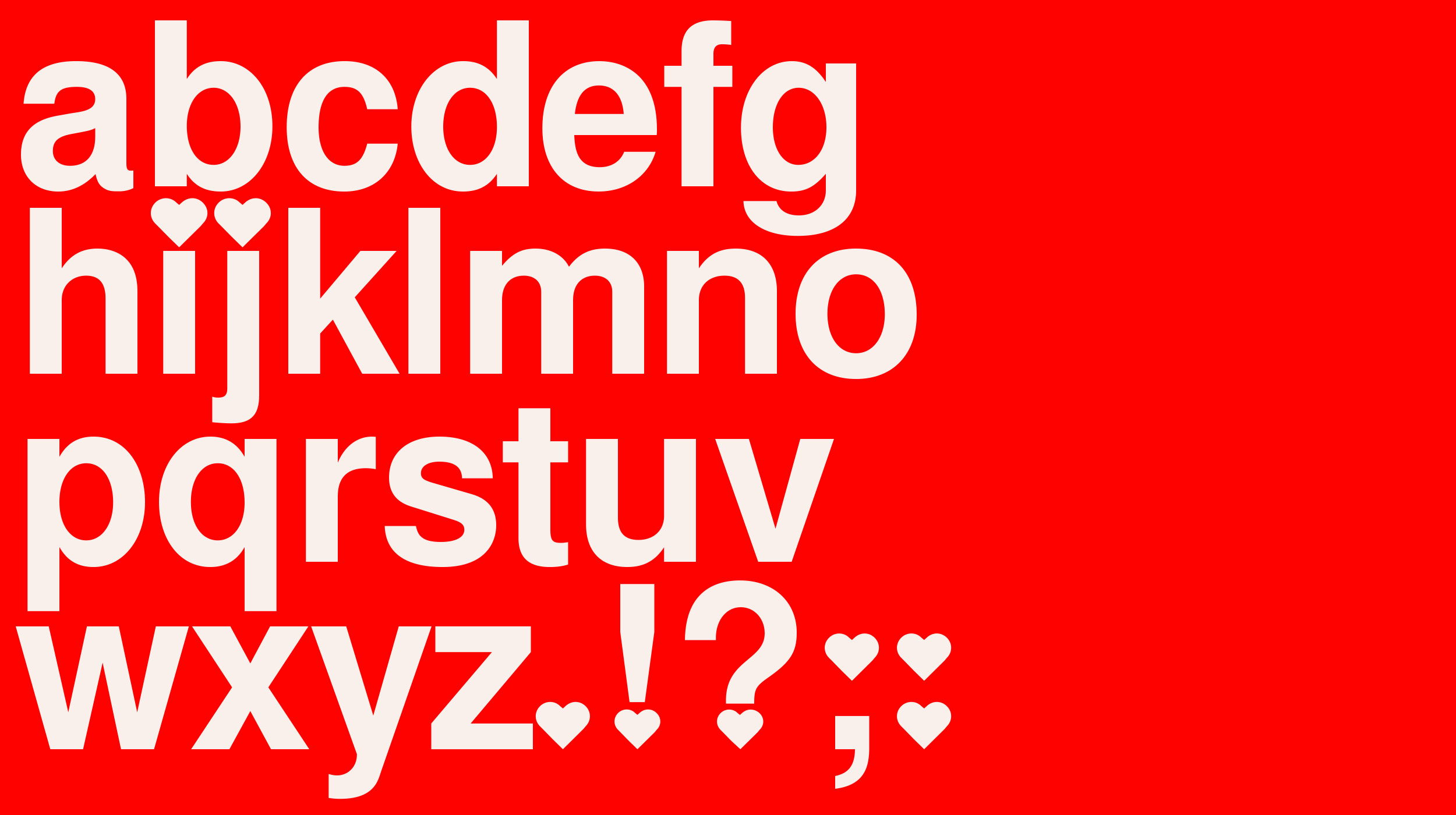 Neue Heart Grotesk, Matthijs Matt van Leeuwen, Jami Rubin, McCann Design, Typeface, Helvetica, Valentine