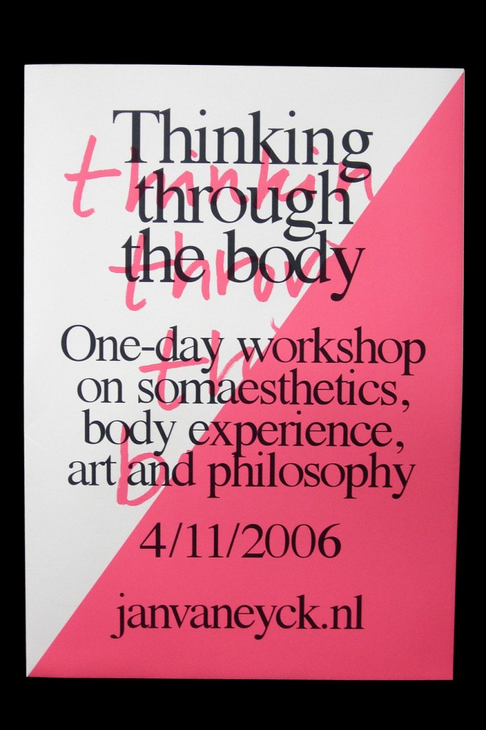 Matthijs Matt van Leeuwen, Jan van Eyck, Thinking through the body, Poster